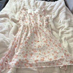 Sienna Sky White and Pink Floral dress
